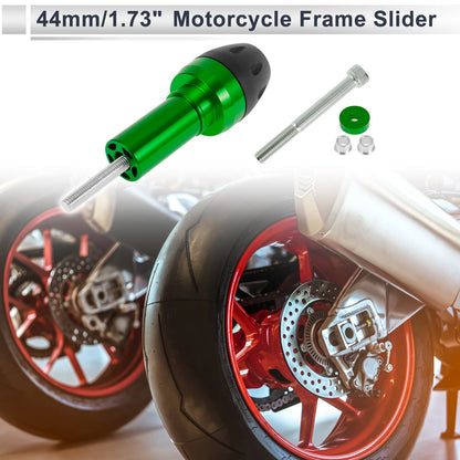 10mm Motorcycle Slider Frame Bolt 1 Set Green for Make Model