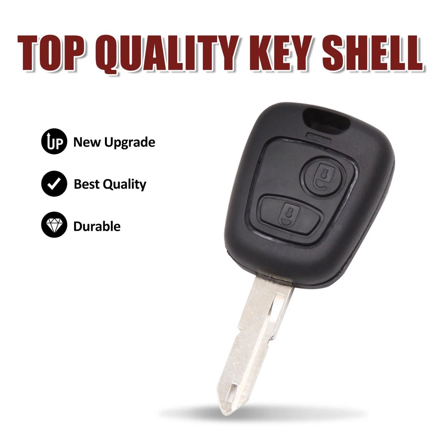 Key Fob Shell Case for Peugeot 106 206 306 307 405