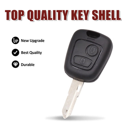 Key Fob Shell Case for Peugeot 106 206 306 307 405