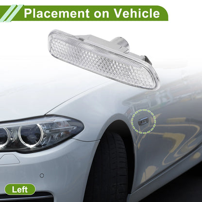 Left Side Marker Light Cover for BMW E46 1999-2001 (1 Pcs)