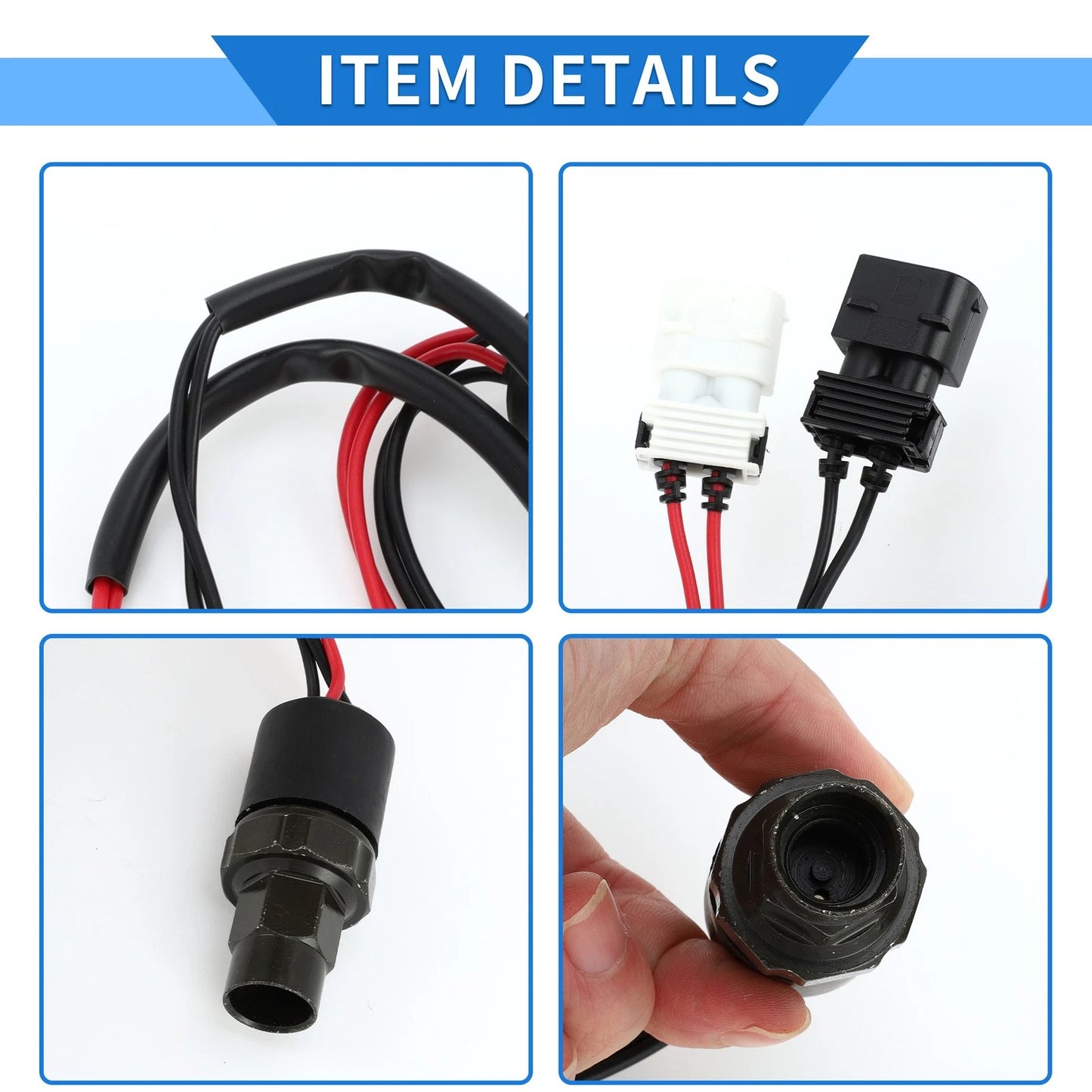 A/C Pressure Switch Sensor for BMW 318i Base 1.8L (1992-1995) 1 x Pcs