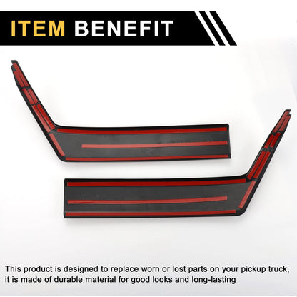Black Interior Door Handle Bezel Cover Trims for Ford F-150 (2021-2024)