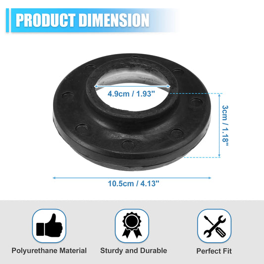 2 x Front Upper Coil Spring Insulators for Jeep (52000229) Black