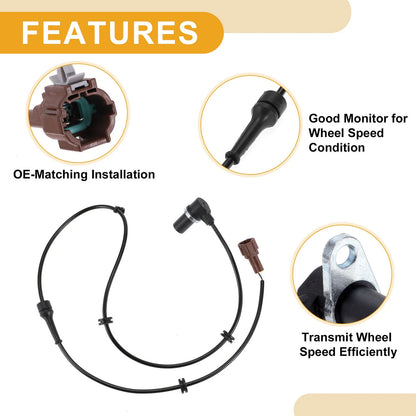 ABS Wheel Speed Sensor for Infiniti QX4 (2001 - 2003) Rear Left