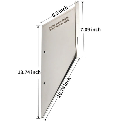 Stainless Steel Skeg Guard Protector for Mercury Mercruiser Bravo I/III