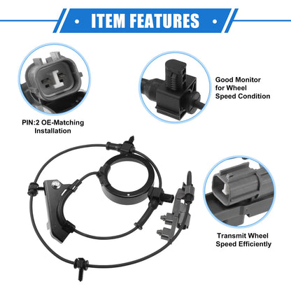 Front Left ABS Wheel Speed Sensor for Chevrolet Colorado