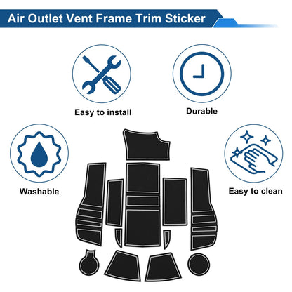 Non-Slip Mat Set for Peugeot 2008 (2020) - 12 Pcs PVC White