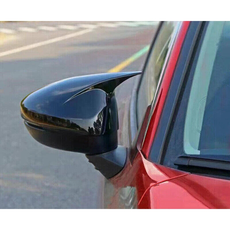 Gloss Black Ox Horn Side Mirror Covers for Honda 11th Civic (2022-2023)