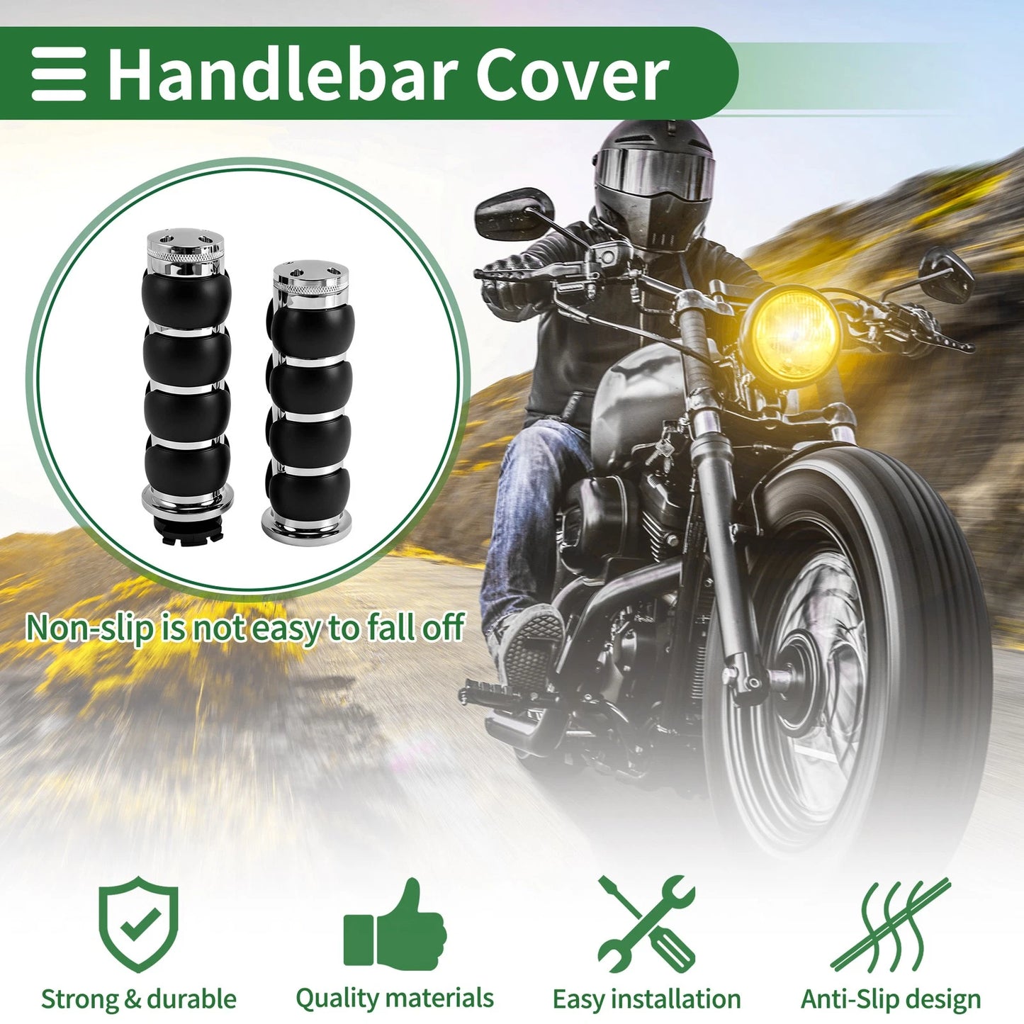 Hand Grips Cover 1 Pair for Universal Motorcycle