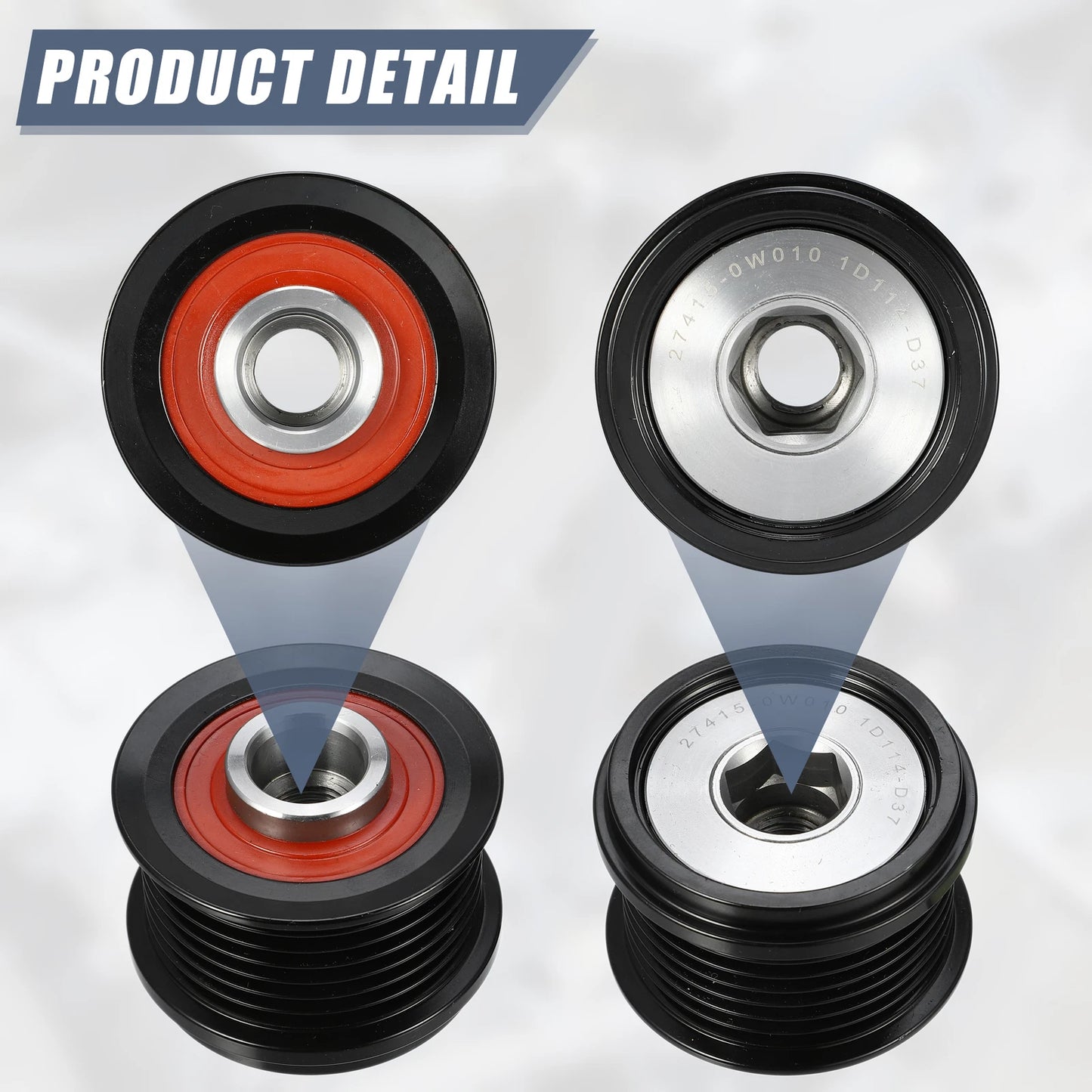 Idler Pulley Alternator Clutch for Lexus IS250 IS350 (2006-2014)