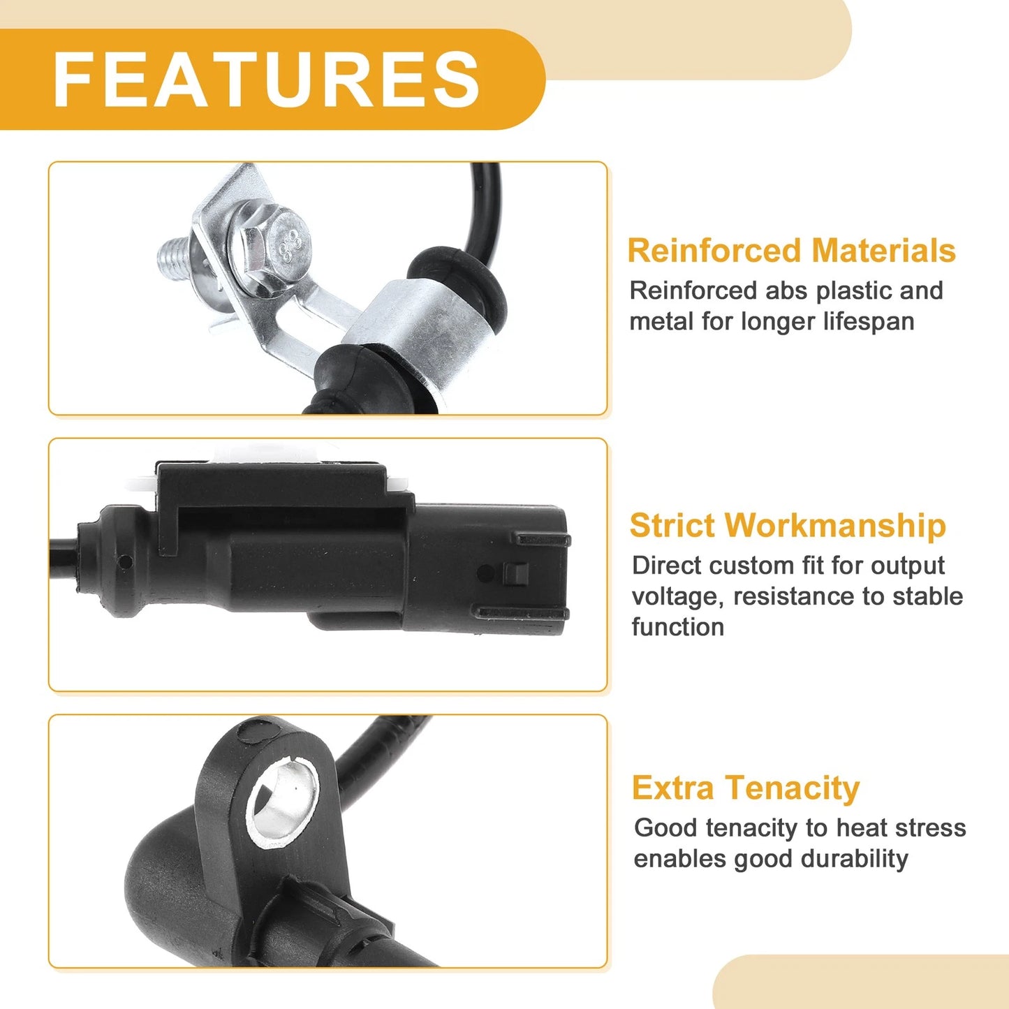 ABS Wheel Speed Sensor for GMC Canyon Front Left