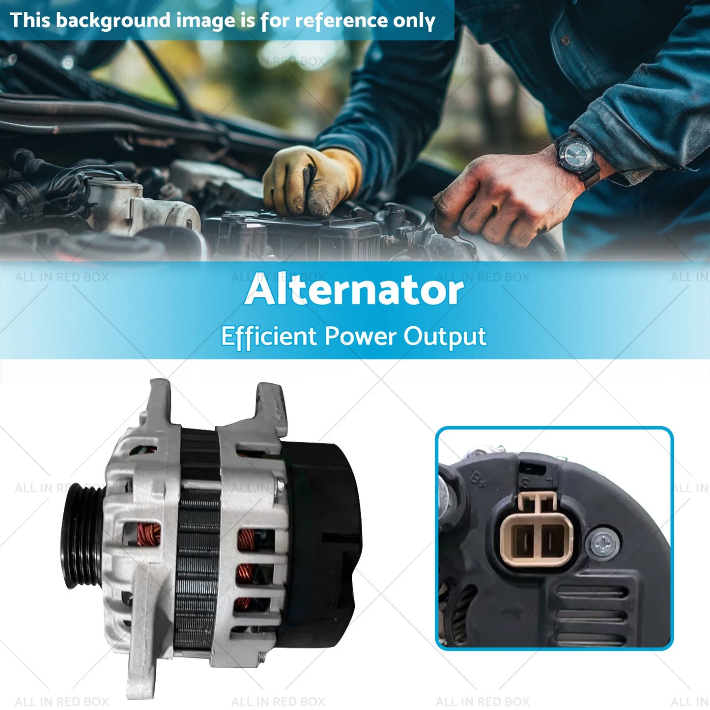 12V Alternator for Hyundai Accent, Elantra, Excel, Kia Cerato (2000-2006)