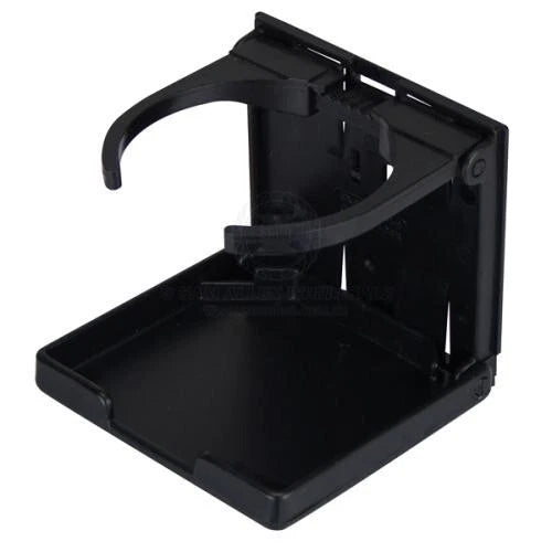 Folding Drink Holder for Caravan/Boat/RV/Camper Trailer - Black