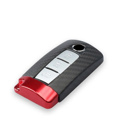 1x Carbon Fiber Red Key Fob Cover for Nissan Infiniti GTR (2009-2023)