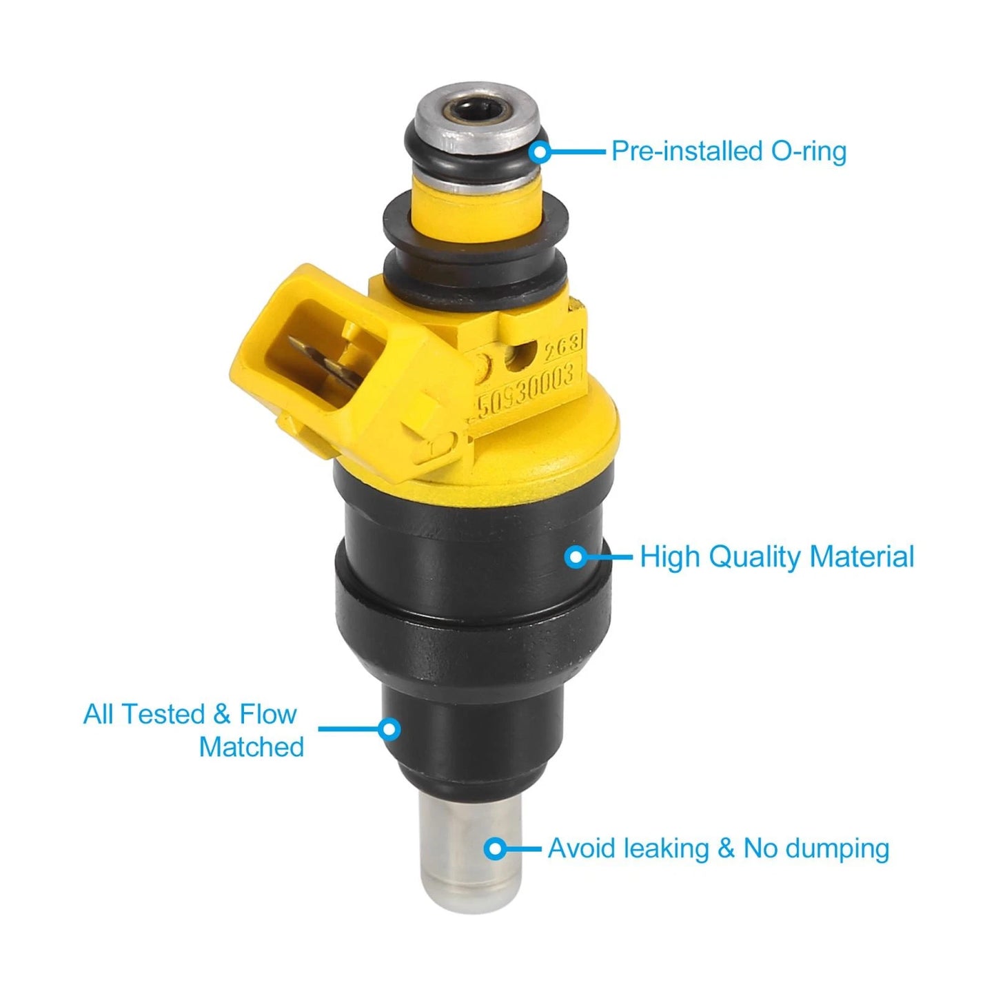 4 x Fuel Injector Nozzle for Hyundai Excel Base GL GS (1991-1994)