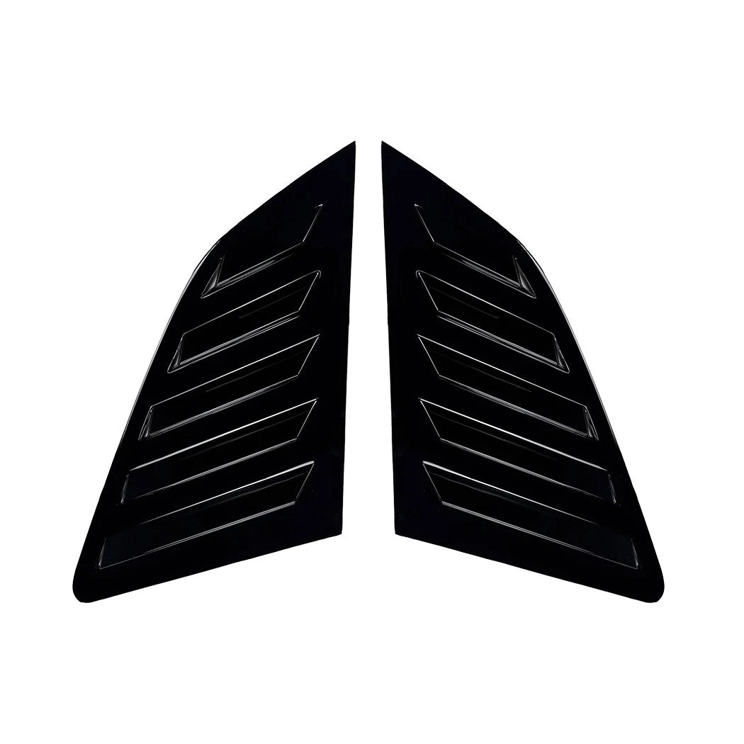 Gloss Black Window Louver Shutter Covers for Audi A3 S3 Sportback (2014-2020)