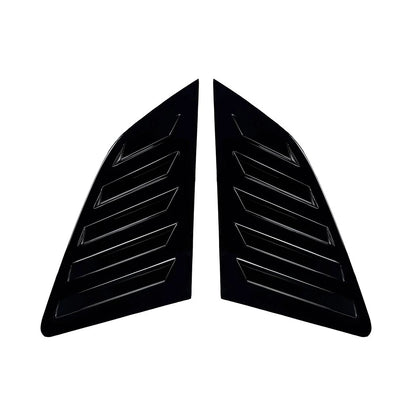 Gloss Black Window Louver Shutter Covers for Audi A3 S3 Sportback (2014-2020)
