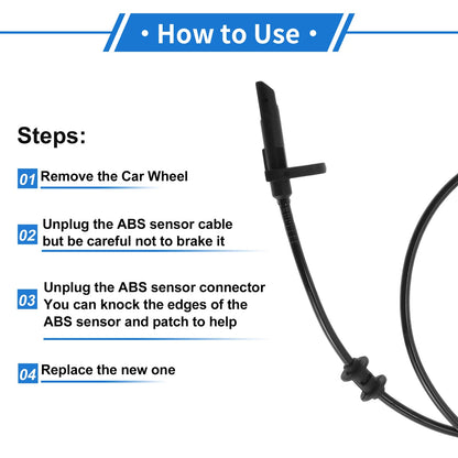 ABS Wheel Speed Sensor for BMW 750i 2009-2015 Rear Sensor 2 x 34526775864