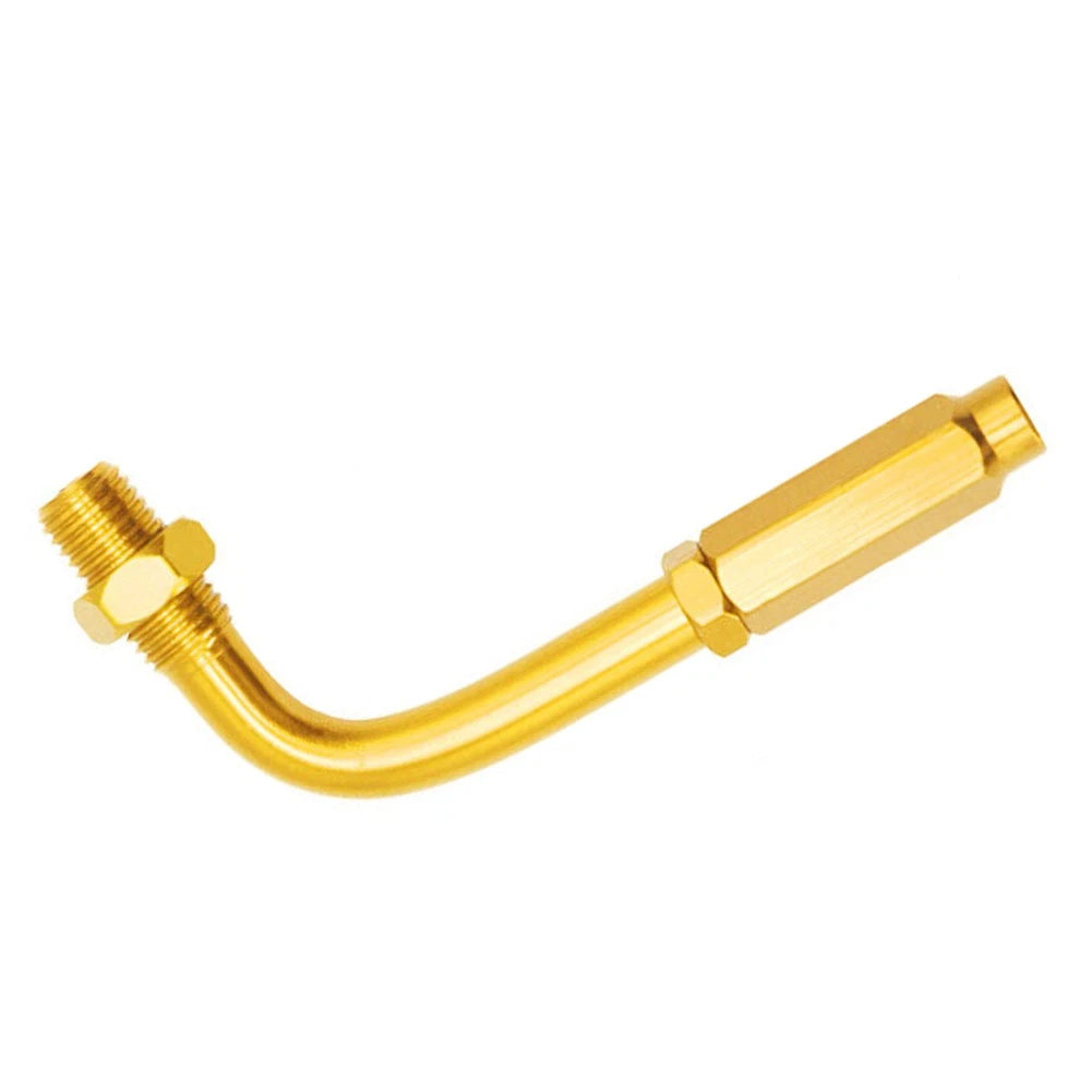 90 Degree Throttle Cable Adjuster for Motorcycle - Aluminum Gold M10