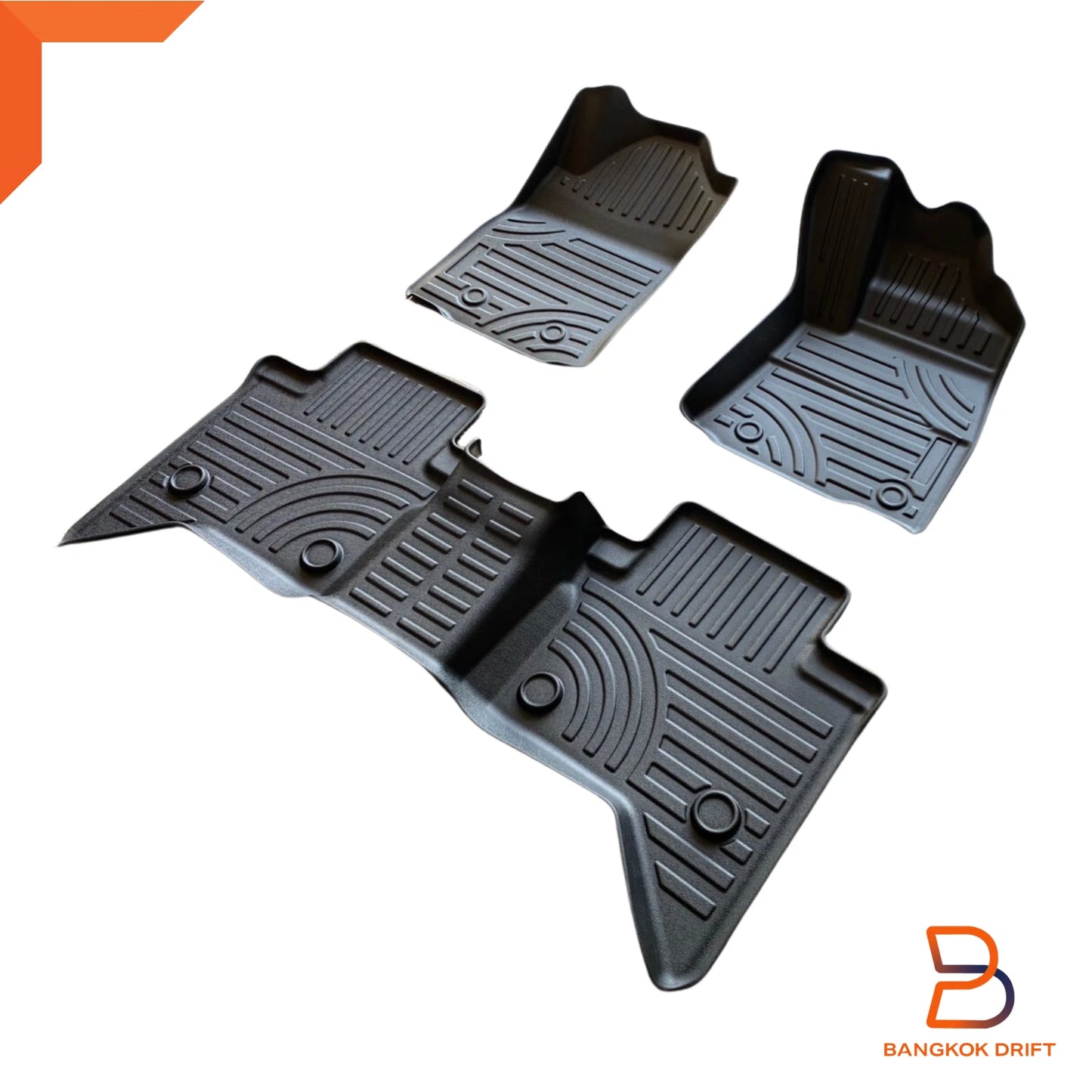 Premium 3D TPE All Weather Floor Mats for Toyota Hilux Ute Revo (15-25)