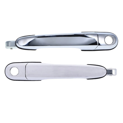 2 x Front Left & Right Outer Door Handles Chrome for Hyundai Tucson (2004-2010)