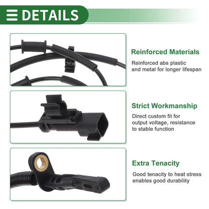 ABS Wheel Speed Sensor for Jeep Wrangler JL (2018-2023)