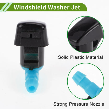 Windshield Washer Nozzle & 2 x Hose Connectors for Lincoln (2007-2010)