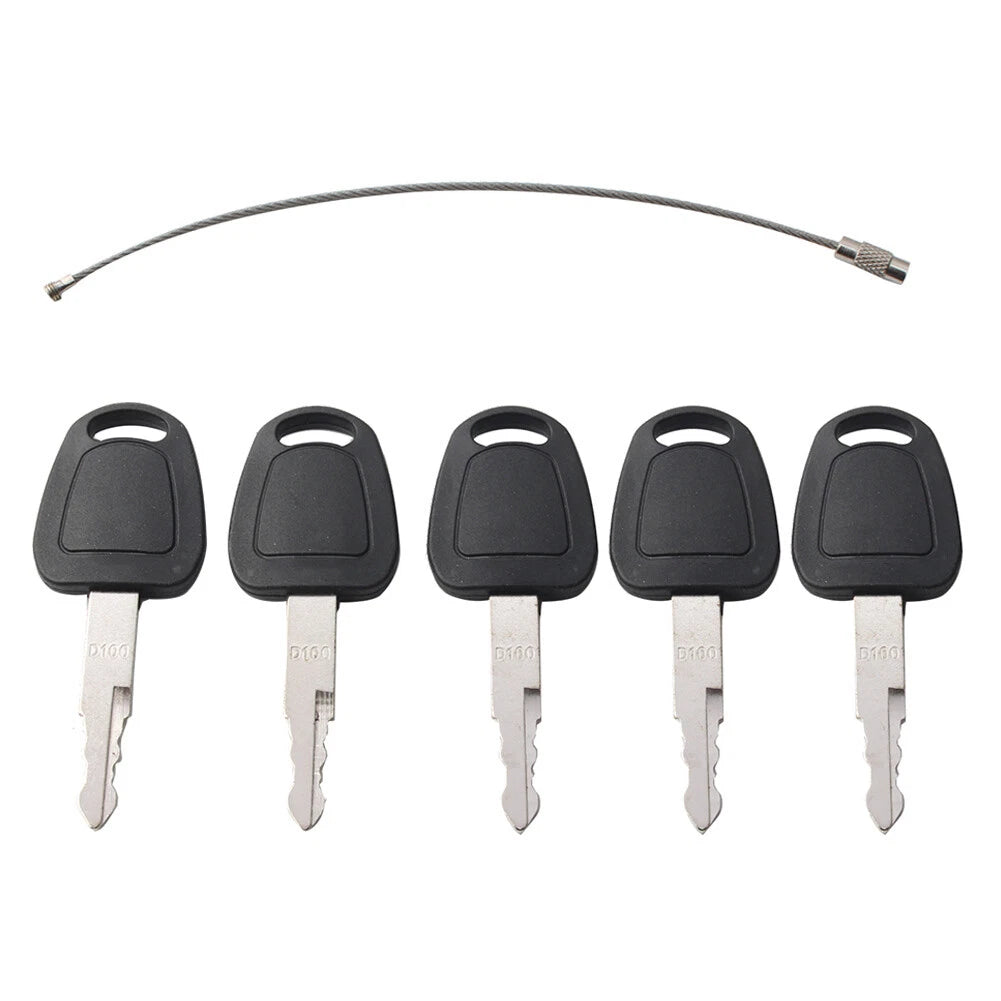 5PCS Keys for Daewoo Doosan Excavator Models Heavy Equipment
