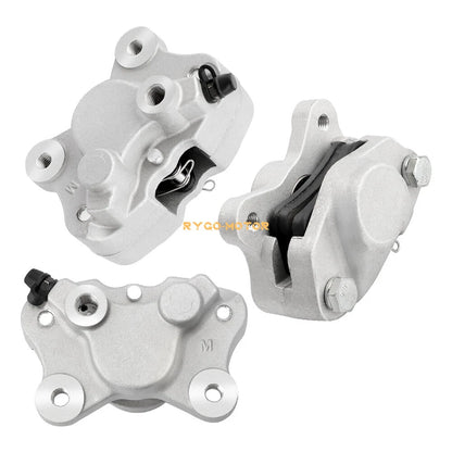 Front & Rear Brake Calipers w/Pads for Arctic Cat ATV 250 300 375 400 454 500