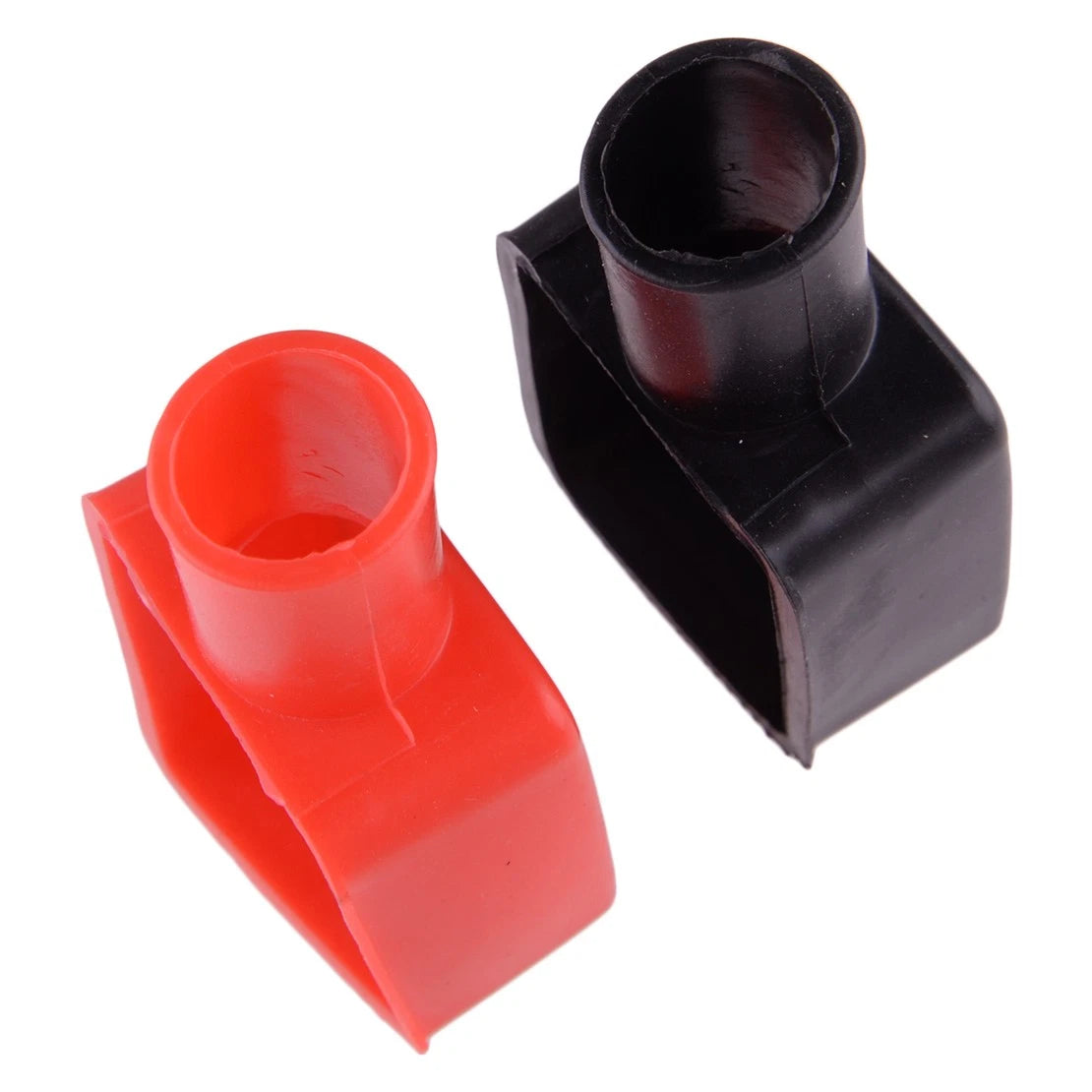 Red & Black Battery Post Wire Terminal Rubber Boot Cover for Car - SUV