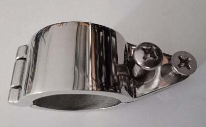 Boat Canopy Fitting Hinged Jaw Slide with Bolt & Screw 38mm 316 Stainless