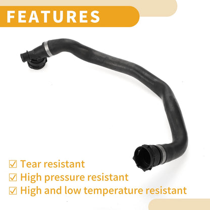 Radiator Hose for BMW X1, X2 (2016-2020, 2018-2019) - Rubber Black