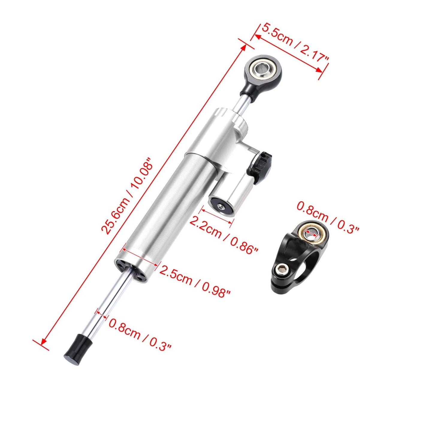 Steering Damper Adjustable Linear Stabilizer for Universal Motorcycle