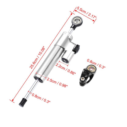 Steering Damper Adjustable Linear Stabilizer for Universal Motorcycle