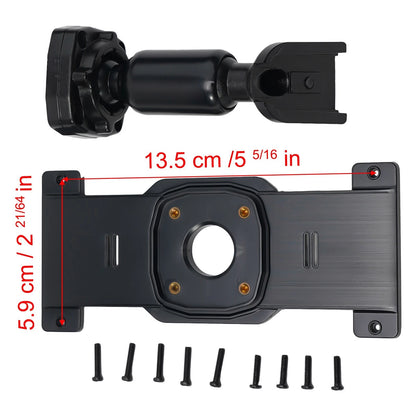 1X Rear View Mirror Metal Plate Panel&Mirror Dash Cam Mount for Car DVR