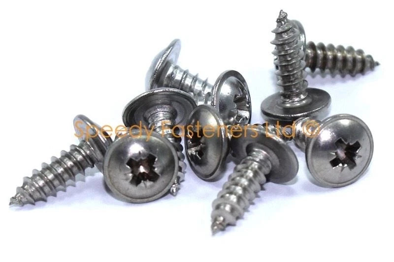 Screws / 10x / Honda stainless fairing screws 4.2mm x 12mm for Honda