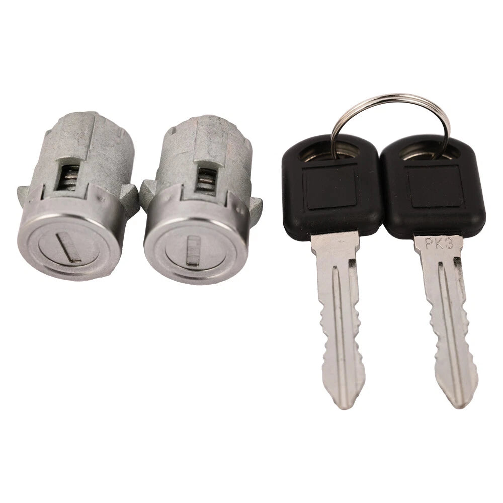 2x LEFT&RIGHT Door Lock Cyl Keys & Clips for CHEVY SILVERADO TAHOE (2001–2006)