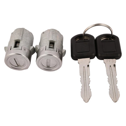2x LEFT&RIGHT Door Lock Cyl Keys & Clips for CHEVY SILVERADO TAHOE (2001–2006)