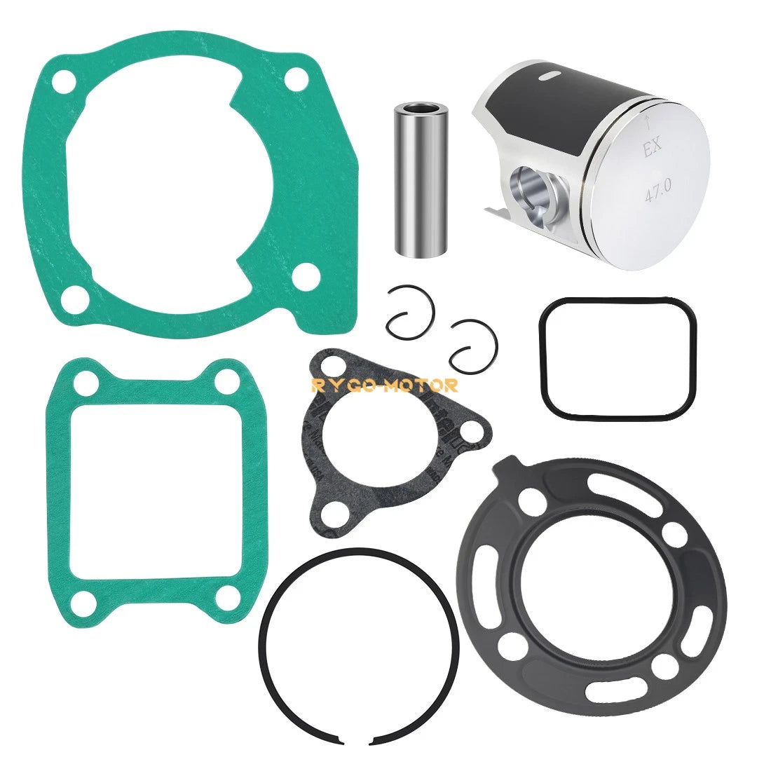 Top End Stock Bore 47mm Piston Ring Gasket for Honda CR80R (1992–2002)