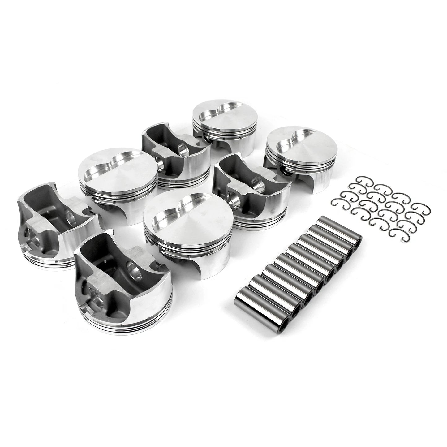 SBC 383 ci Flat Top Forged Pistons for Chevy