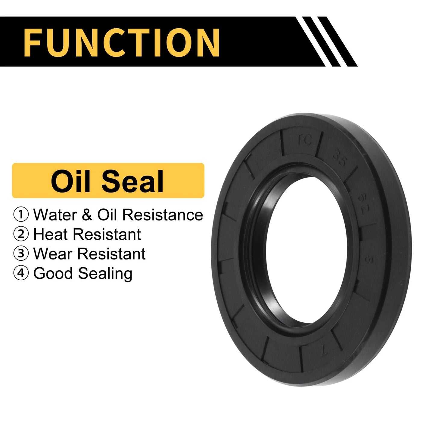 Oil Seal 35x62x8mm 5 Pcs Seal Ring Rotary Shaft Seal NBR Rubber