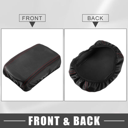 Armrest Seat Box Cover for Toyota Corolla Carbon Fiber Black (2003-2023)