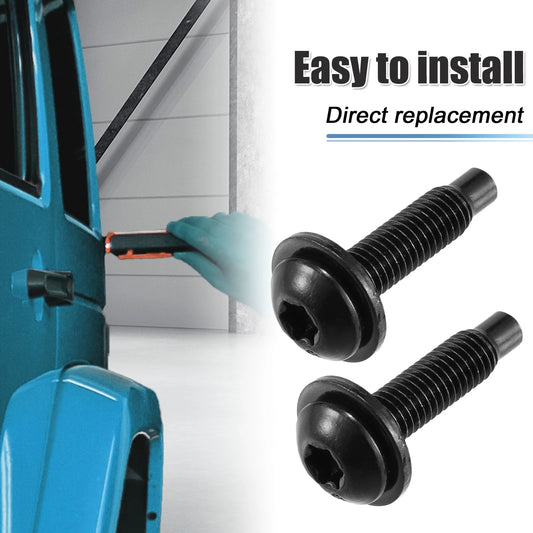 12 x Hard Top Torx Screws for Jeep Wrangler (2007-2018) Extra Long Black