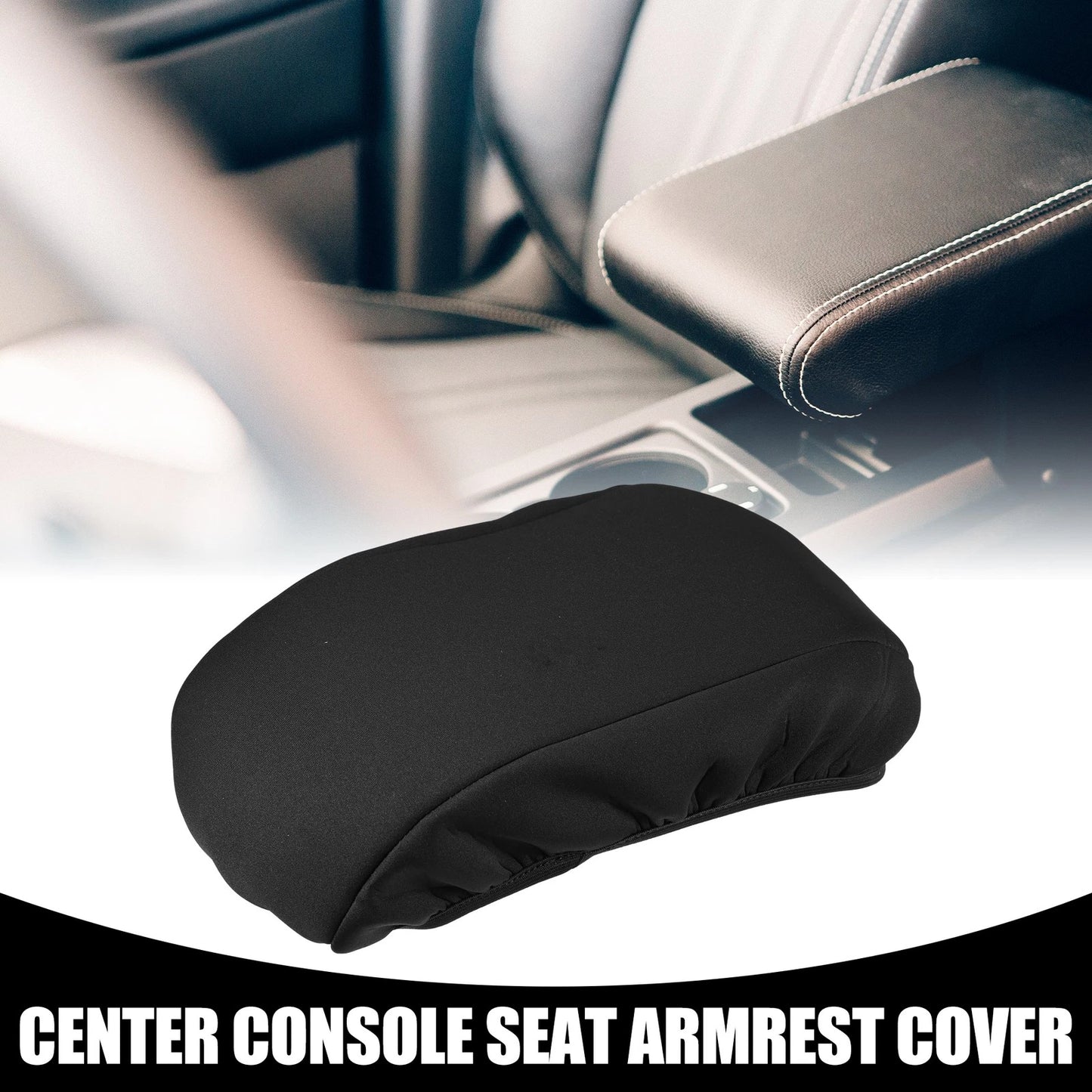 Center Console Armrest Cover for Ford Fusion (2013-2019) Black
