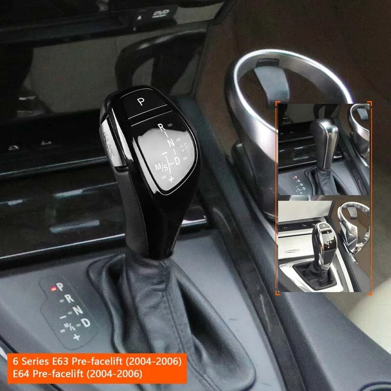 Black Automatic LED Shift Knob Gear Shifter For BMW 6 Series E63 E64 2004-2006