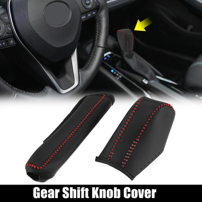 Gear Shift Knob Cover Hand Brake Cover Kit for Toyota Corolla (2014–2018)