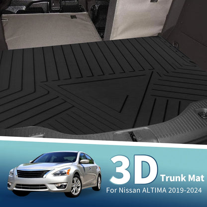 Flat Face Cargo Liner Rear Trunk Mat for Nissan Altima (2019-2025) 1 Pc