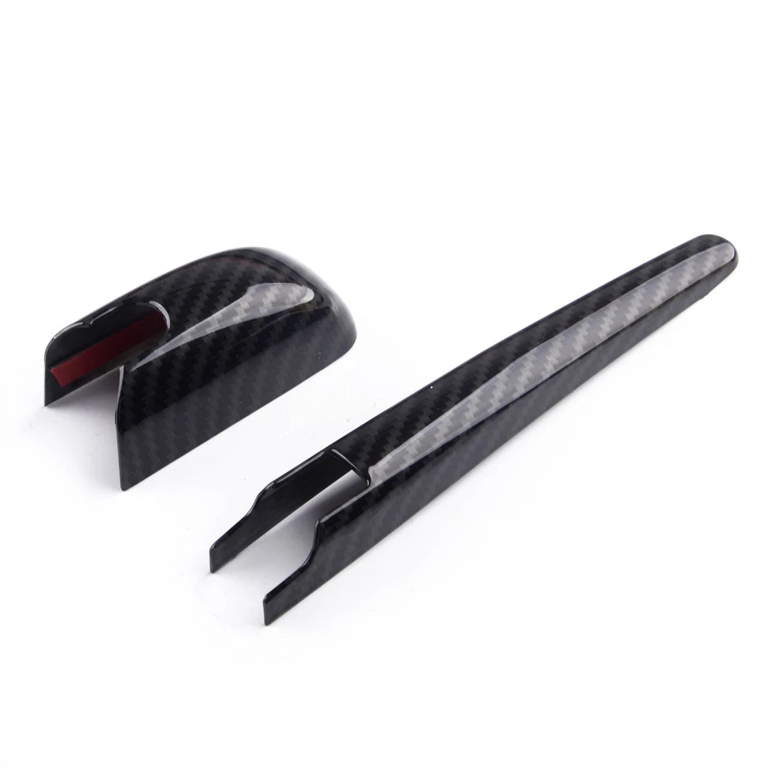 3 x Rear Windshield Wiper Covers Carbon Fiber Look for Dodge Durango (2011-2020)