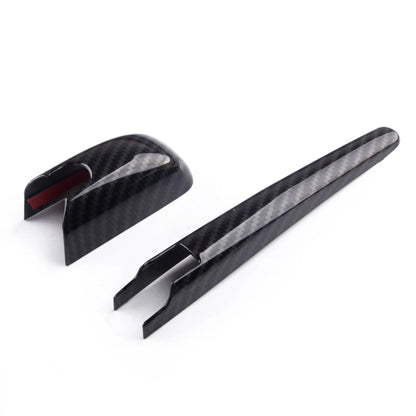 3 x Rear Windshield Wiper Covers Carbon Fiber Look for Dodge Durango (2011-2020)