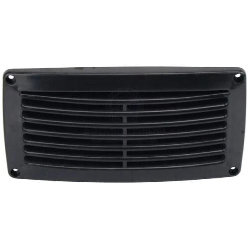 Plastic Tapered Edge Louvre Vent 203x103mm for Boat/Caravan/Camper Black